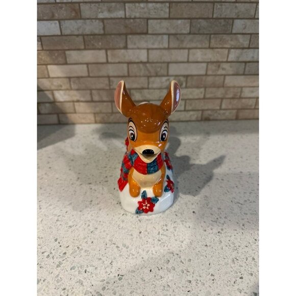 Disney Parks Bambi Christmas Holiday Thanksgiving Ceramic Creamer Pitcher - Picture 3 of 4